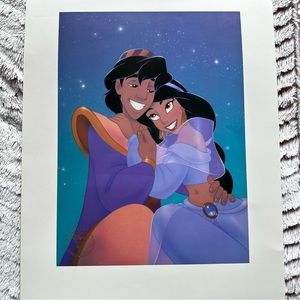 Walt Disney Aladdin Exclusive Commemorative Lithograph 1993